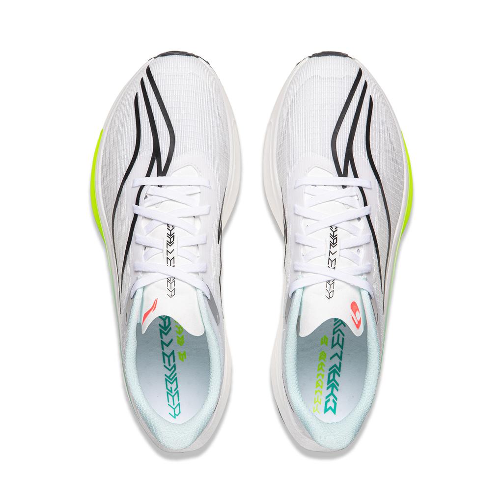 Li Ning Feidian 6 Challenger Amorti Résistant à l'abrasion Basse Cheville Chaussures de Course Décontractées Homme Blanc ARMW003-10