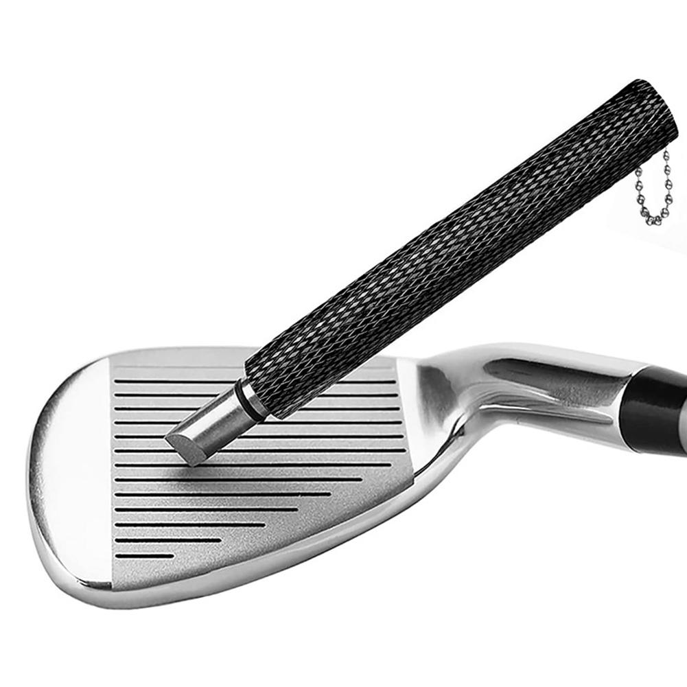 Golf Club Groove Sharpener Re-Grooving Tool and Cleaner Regrooving Tool Cleaner for Re-Grooving Wedges and Irons U and V-Grooves