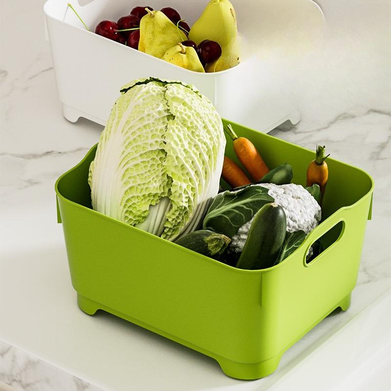 Portable Draining Basket, Large-capacity Kitchen Washing Basin, Sink, Washing Basket, Dishwashing Chopsticks, Fruit Washing Basin