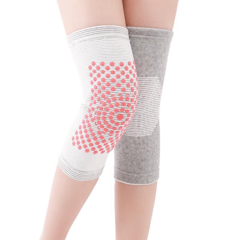 Self Heating Knee Brace 2Pcs Washable Warm Compression Non Slip Protector for Home Daily Knee Health Care