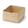MUJI Seagrass Wickerwork Organizer Wide X 15cm Deep X 7cm 83411916 Basket, Small, Rectangular, Approx. 12.5cm High,