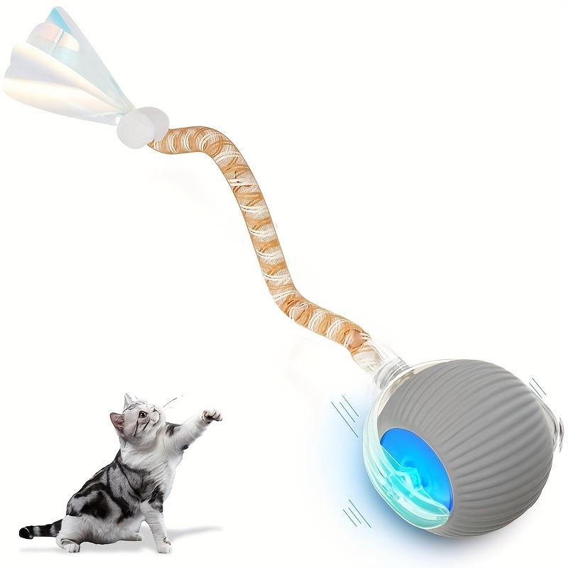 Smart Interactive Cat Toy Ball with Rope - Durable Silicone Self-Playing Pet Toy for Indoor Cats