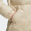Adidas Warm Windproof Solid Color Mid-Length Down Jacket With Hood Women Outerwear Champagne GE9981