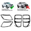 Headlight Cover Tail Light Cover Surrounds Trims Tail Lights Cover For Ford Ranger 2012 2013 2014 T6 Wildtrak XLT XLS XL Sport
