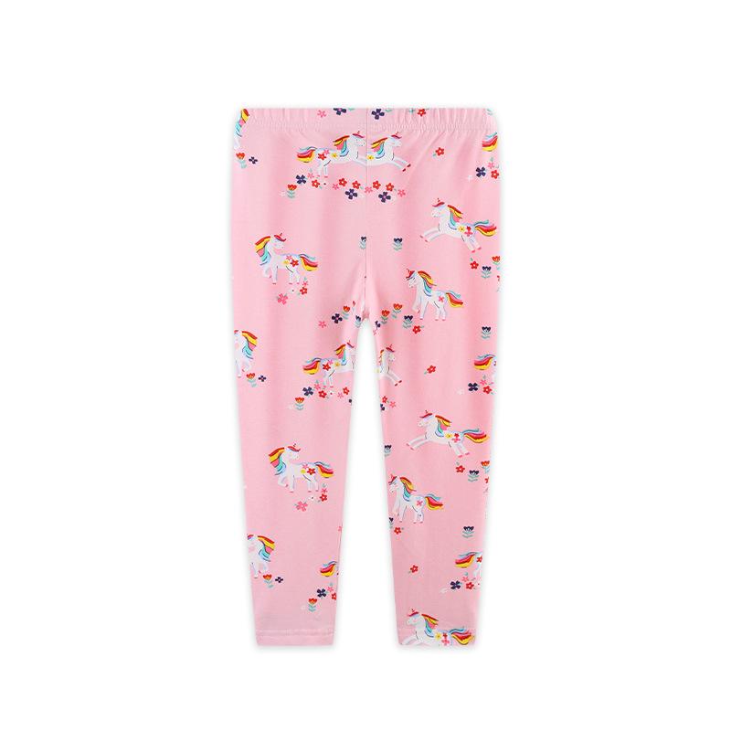 Autumn Unicorn Print Leggings for Girls - European Style Fashion for Toddlers and Young Children Size 4Y (110 cm)