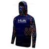 Mens Quick-Dry UV Protection Hooded Fishing Long Sleeve Shirt Outdoor Summer Sports Cycling Apparel