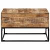 Vidaxl Stolik Kawowy, 68X68X41 Cm, Surowe Drewno Mango