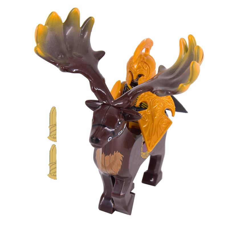 1ks Středověcí rytíři Trpaslík Koza Kanec Jezdci Vojáci Mini Akční lotr Figurky Stavebnice Zbroj Štít Zbraň Hračky Pro Děti