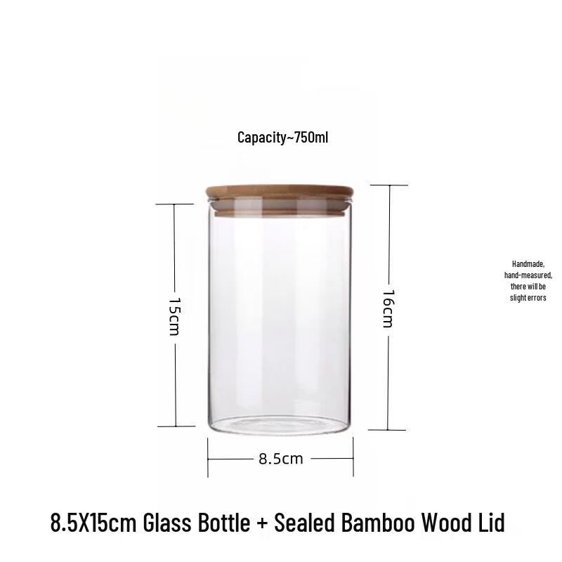 Kangfuto Glass Kitchen Storage Jar Set