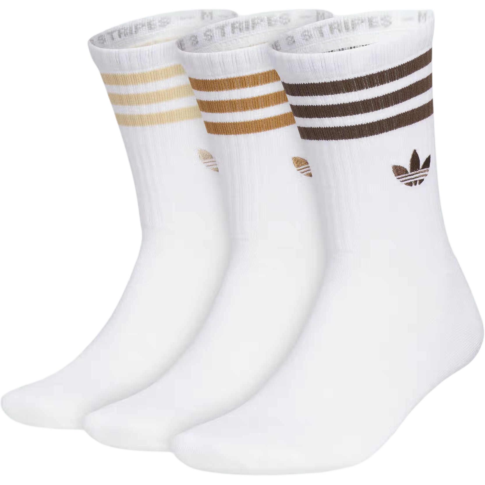 Adidas Originals Crew Socks Unisex 3 Pack White JP1279 S