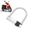 Bike U Lock Carbon Steel Anti Theft Hydrant Cutting Prevention Portable Security U Lock with 3 Keys for Electric Bikes Motorcycles Tricycles
