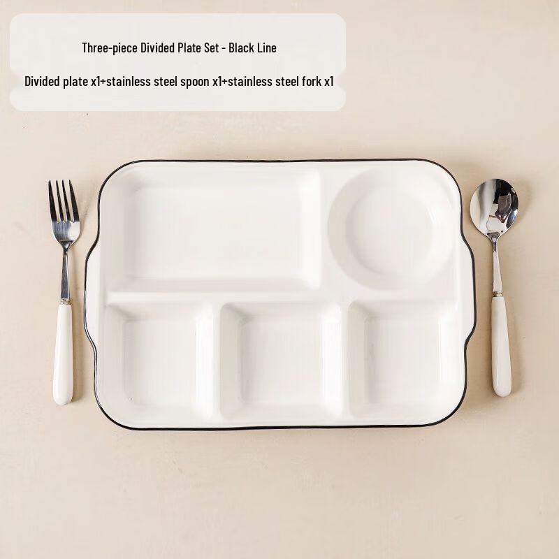 Deep Ceramic Divided Meal Plate