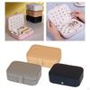 Jewelry Box Organizer, Double Layer for Travel Storage Case Earrings Rings Women