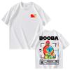 Nieuwe B2O T-shirts Mode Katoen BOOBA Bedrukt Korte Mouw T-shirt Dames Casual Harajuku Streetwear Tee Tops Heren Kleding