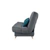 COMFORT BULTEX Clic clac 3 places - Tissu anthracite - Made in France - L 192 x P 95 x H 101 - MONA
