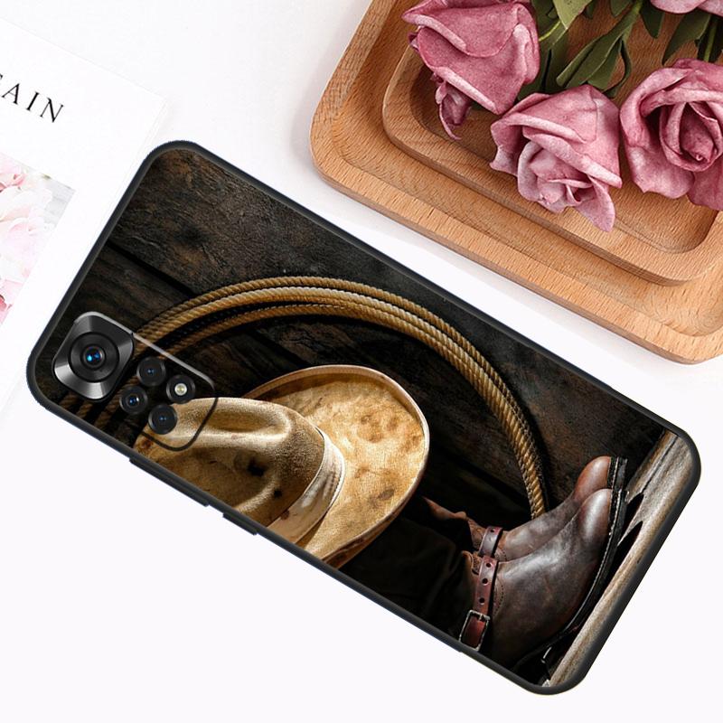 Rodeo Cowboy Lasso Horses For Xiaomi Redmi 9A 9C 9T 10C 12C Cover For Redmi Note 9 8 10 11 12 Pro 10S 11S 12S Case