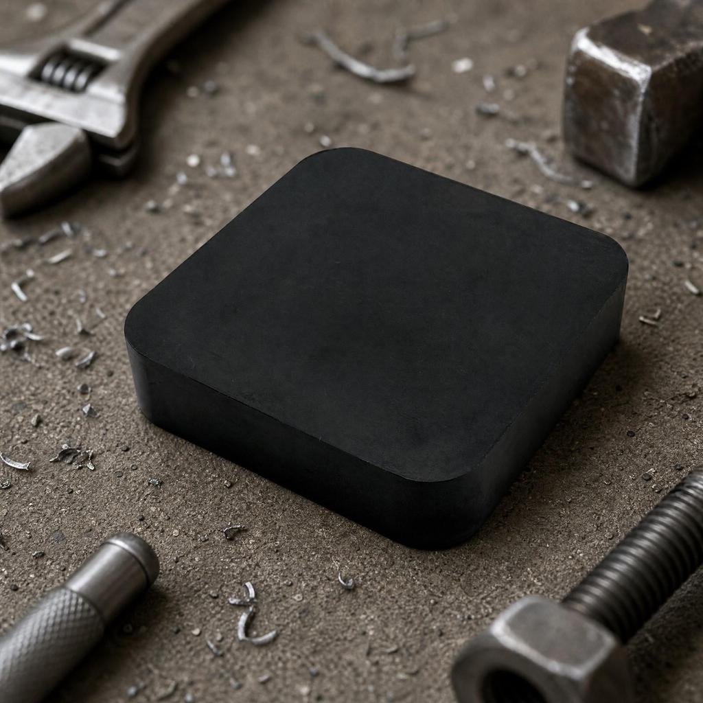 Shock Absorbing Rubber Block Compact for Repairs