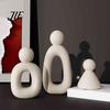 Tabletop Decor for Office Desk Family of Three Sculpture, Resin Abstract Figurine, Modern Minimalist Statue Home TV Cabinet Entryway, Housewarming