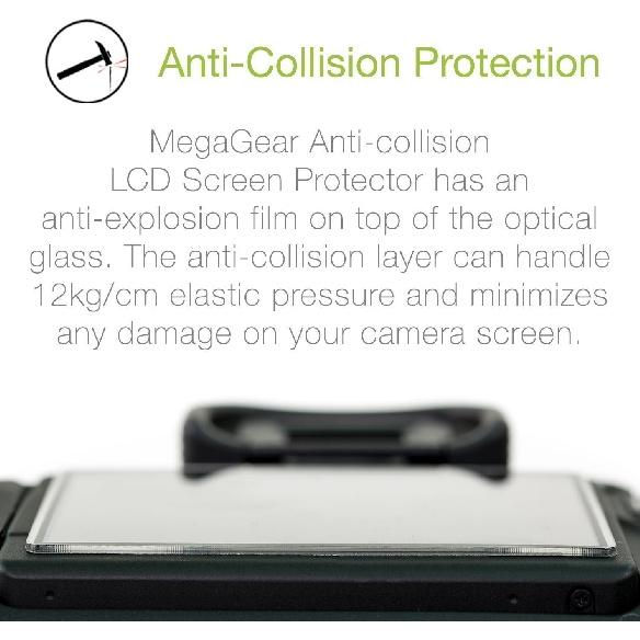 MegaGear LCD Screen Protector: 8H Scratch Resistant, Shatterproof, 0.5mm Optical Glass for Leica D-Lux 7, D-Lux 8, C-Lux