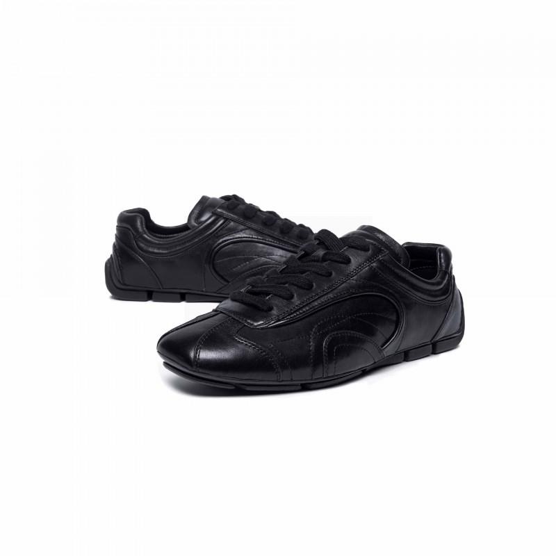 Mens Minimalist Retro Training Sneakers Comfortable Rubber Sole Casual Low-Heel Round-Toe Derby Style Shoes