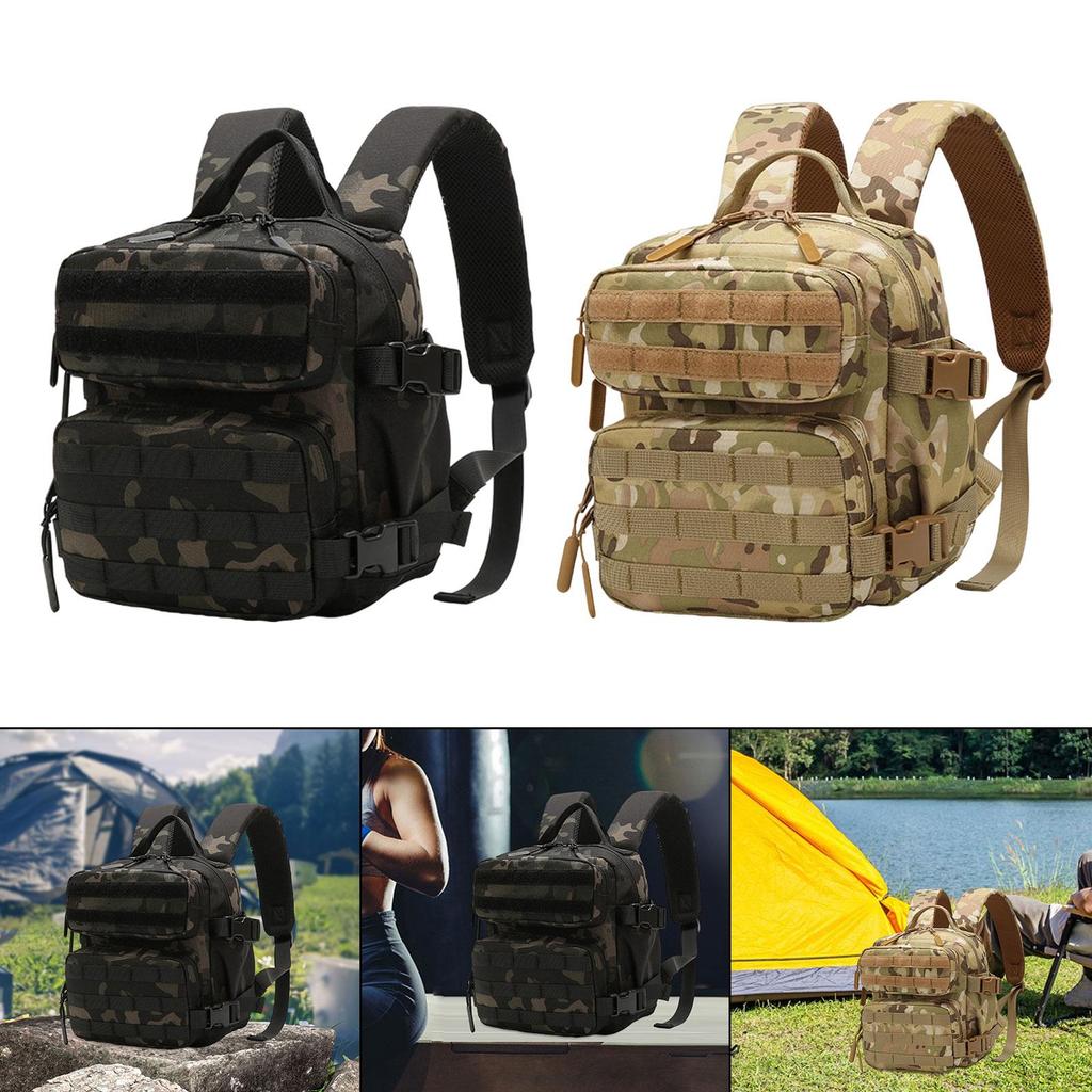 Camping Backpack 9L Casual Mountaineering Backpack Adjustable Strap Multipurpose Travel Bag Outdoor Daypack for Sports Travel