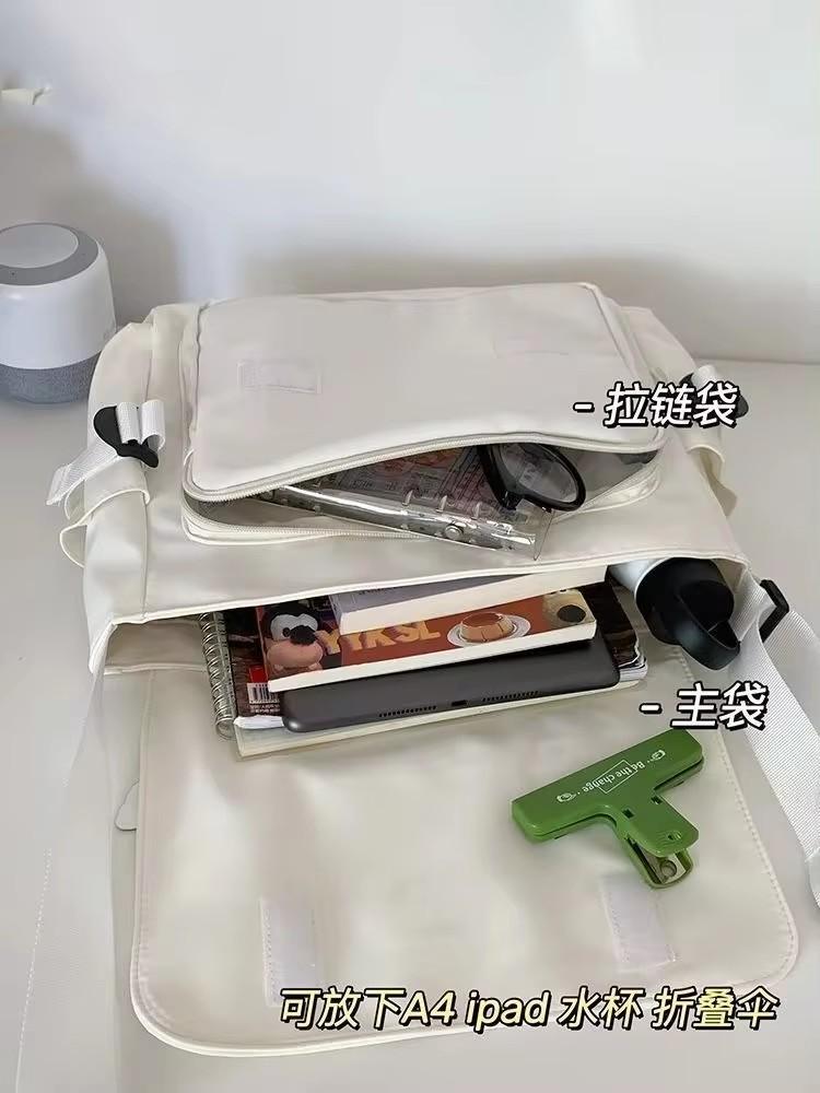 Harajuku Crossbody Bags Women Men Preppy Style Patchwork Color Shoulder Bags Collage Student Messenger Bag waterproof Bags