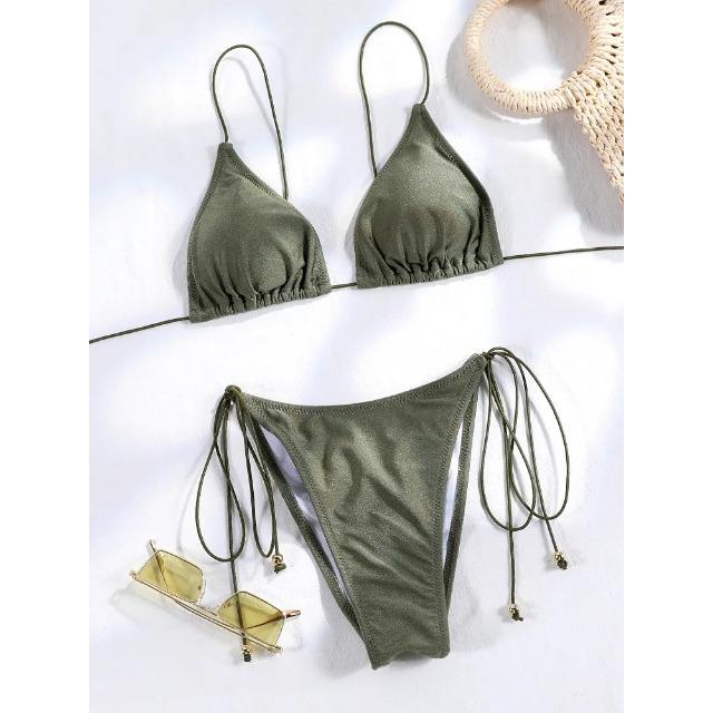 Bikini String Swimsuit Sexy Female Bathsuit Women Swimwear High Cut Bathwear Bandage Biquini Leopard Two Pieces Suit