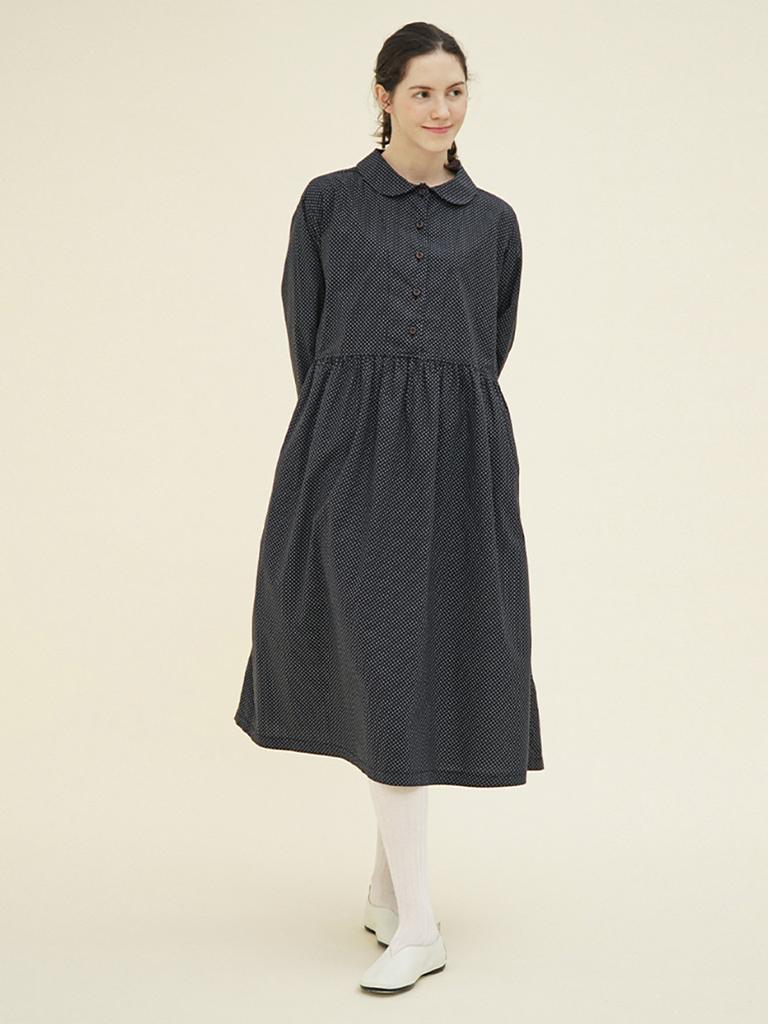 Chikita [Spring 25] Polka Dot Puff Sleeve Dress Black 251206Obk