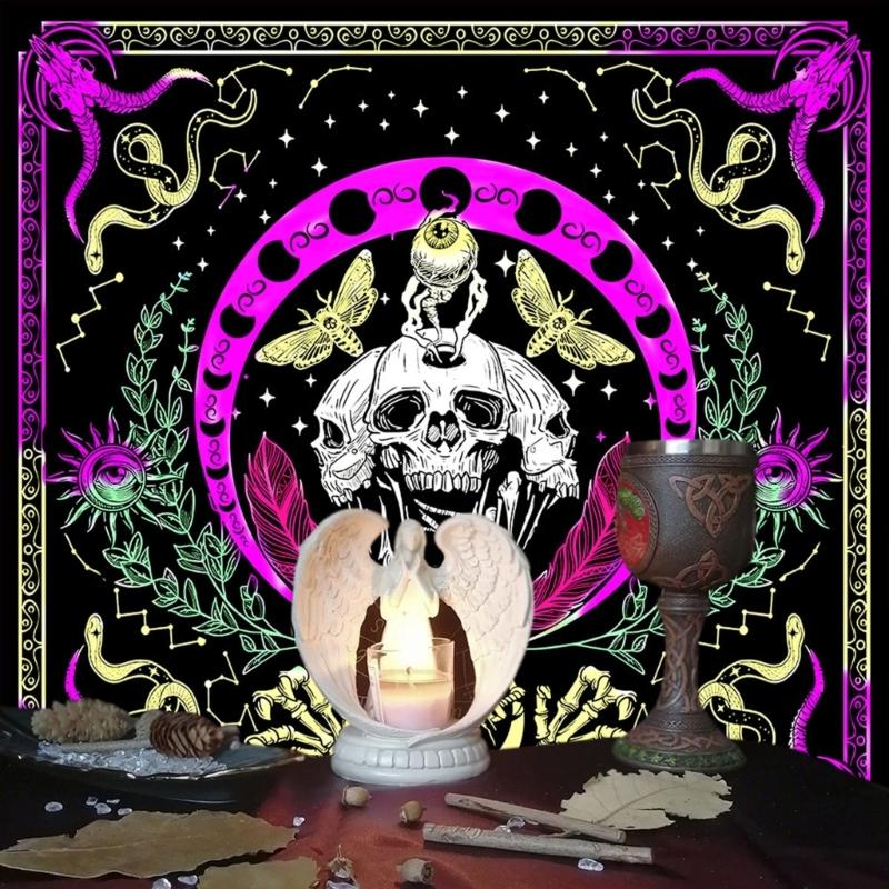 Geometric Divinations Table Cloth Board Game Oracles Card Pad Rune Support Mat