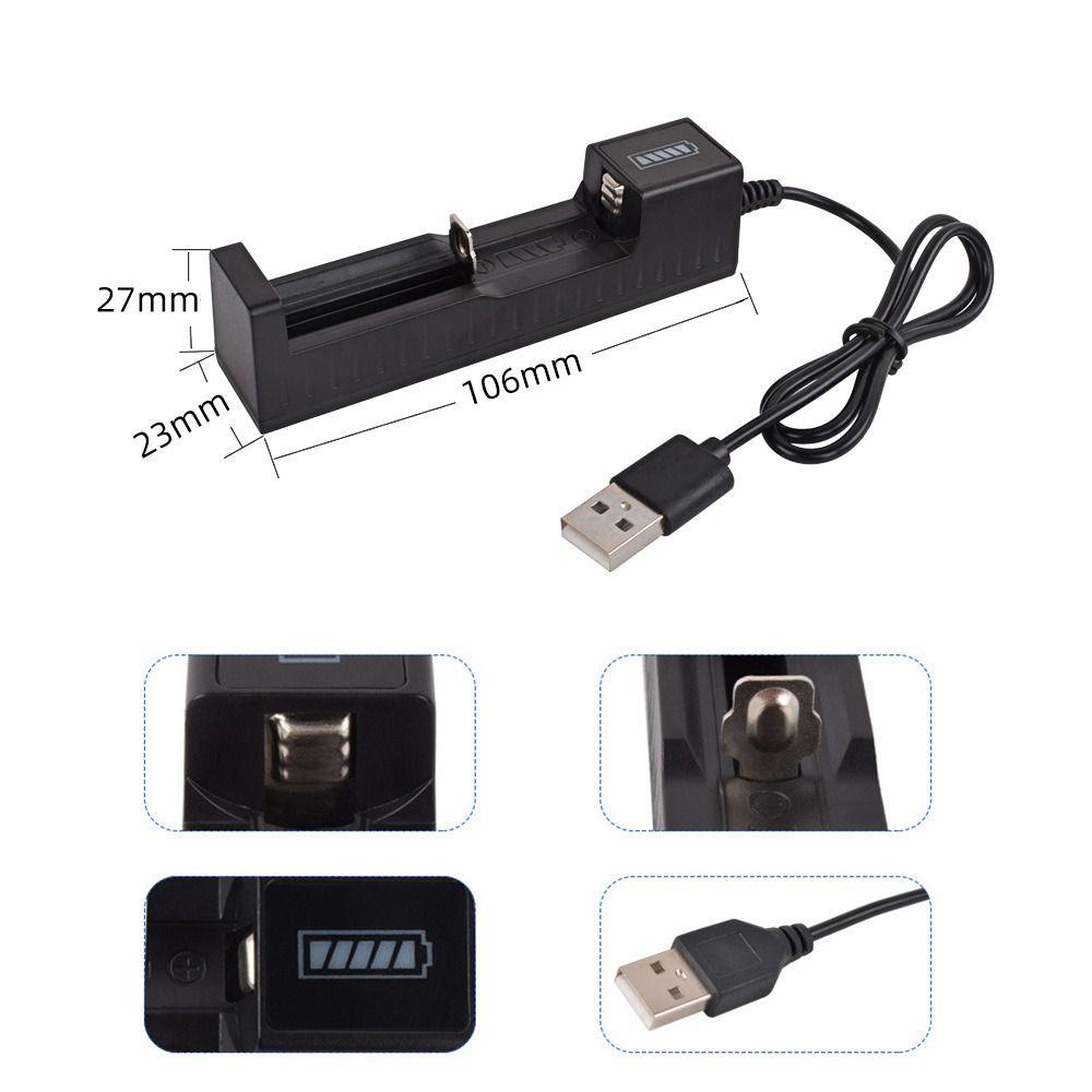 1Pcs USB 18650 Battery Charger  for 10440 14500 16340 18350 18500 26650 Battery