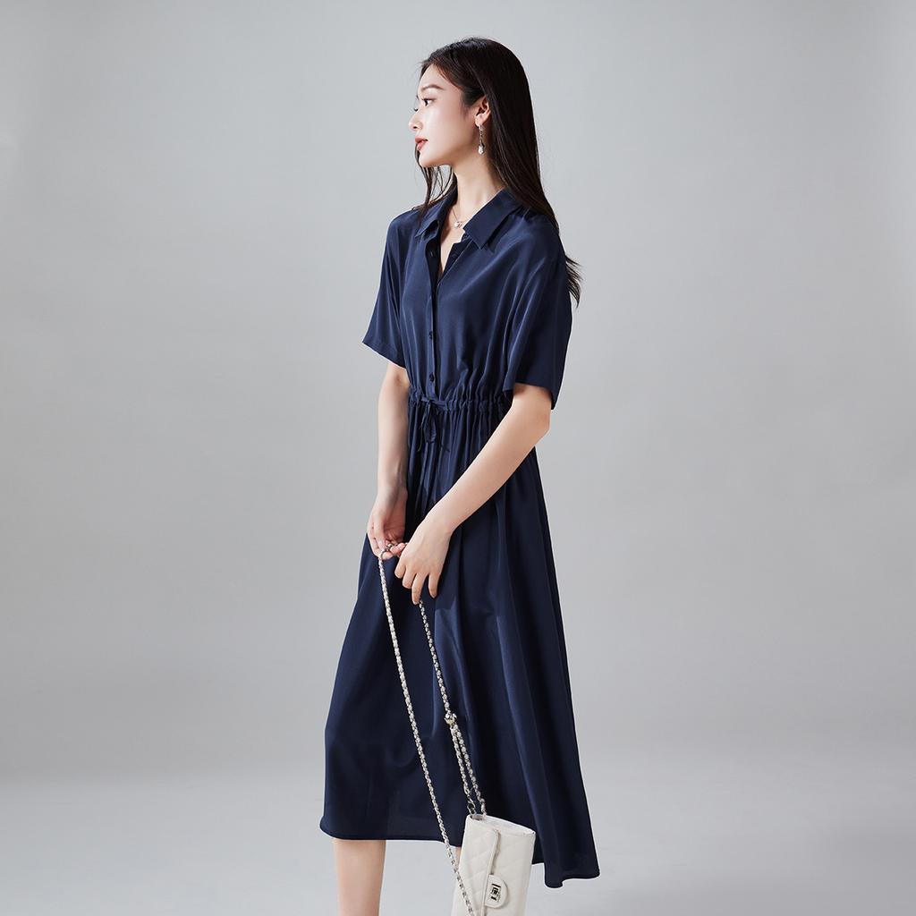 100% Mulberry Silk Waist Strap Dress