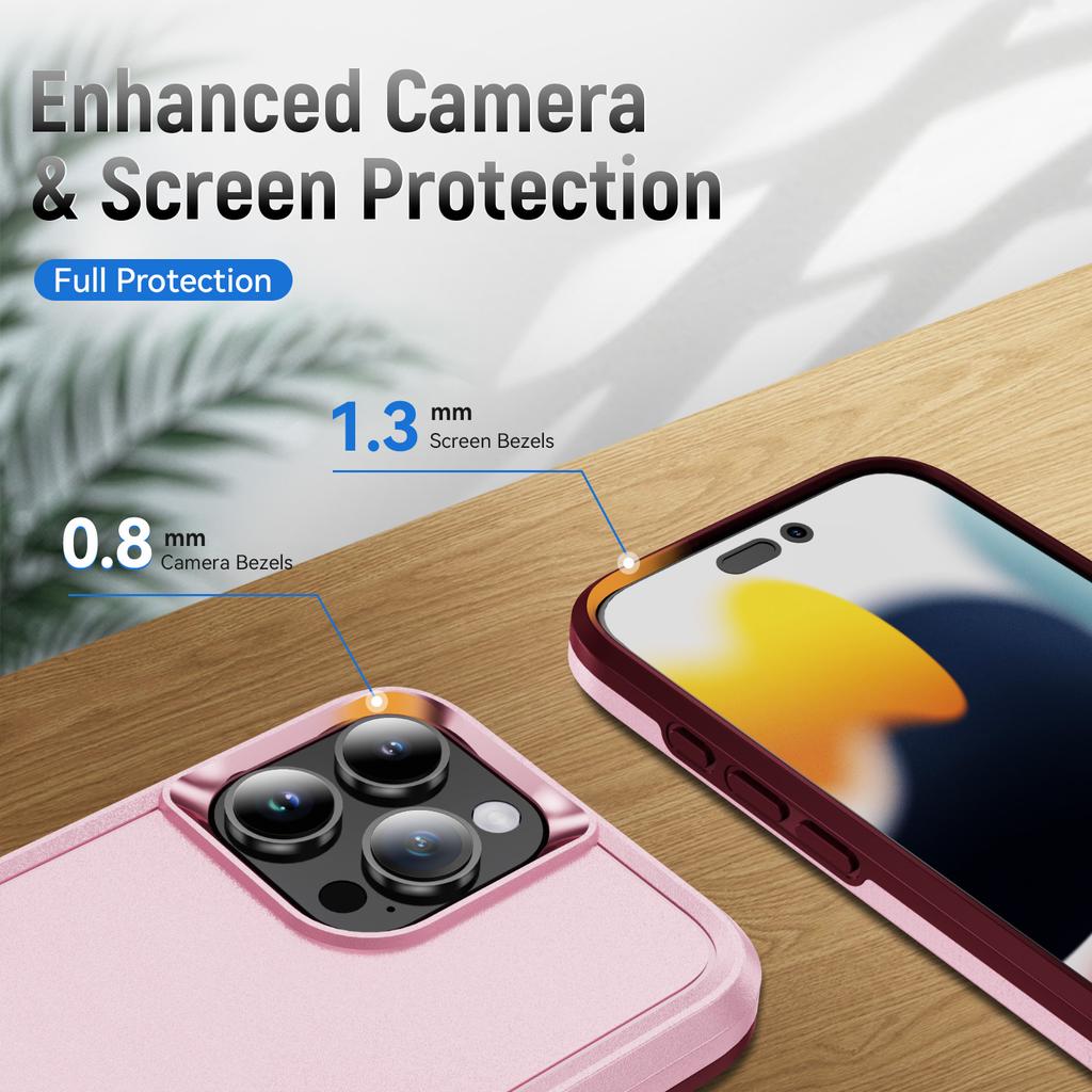 Etui na iPhone 16 Pro Max PC+TPU Wojskowa Ochrona Przed Upadkami Pokrowiec na Telefon