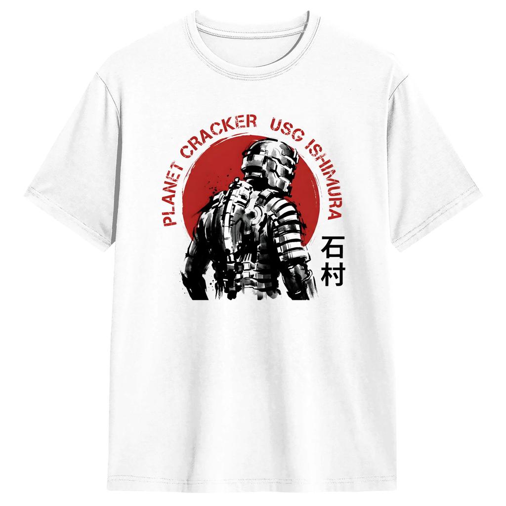 Dead Space Isaac Clarke Video Games TShirt For Unisex Women Cotton Top Tee Ullzang Round Neck Short Sleeve