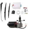 UTV Electric Windshield Wiper Motor Kit Wiper Assembly for Polaris Ranger Honda Washer Reservoir Pump Bottle Jet Wiper DC12V 30W
