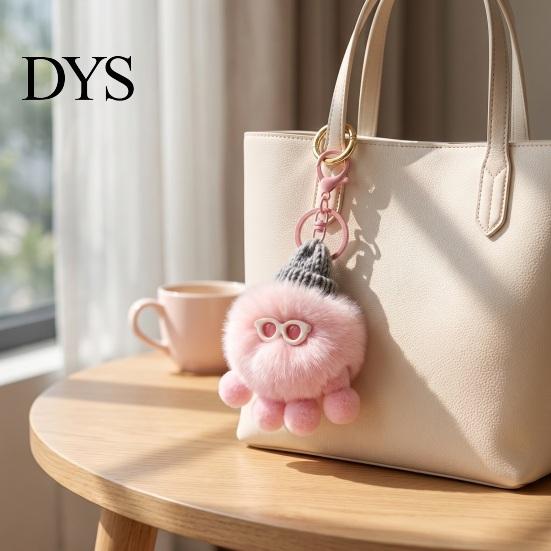 ZeeDier Sleutelhanger Pluche Octopus Sleutelhanger, Pluizig Gevuld Tas Hanger, Hangende Zachte Gebreide Muts met Sleutelhanger voor Rugzakken en Handtassen Sleutelhanger