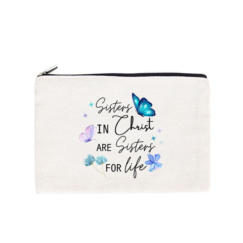 Colorful Canvas Coin Purse: Zippered Stationery, Pen & Cosmetic Storage Bag