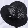 Hat Women's Basin Hat Sun Hat Crochet Hollow Sunscreen Mesh Breathable Cool Hat Sun Hat Spring and Summer