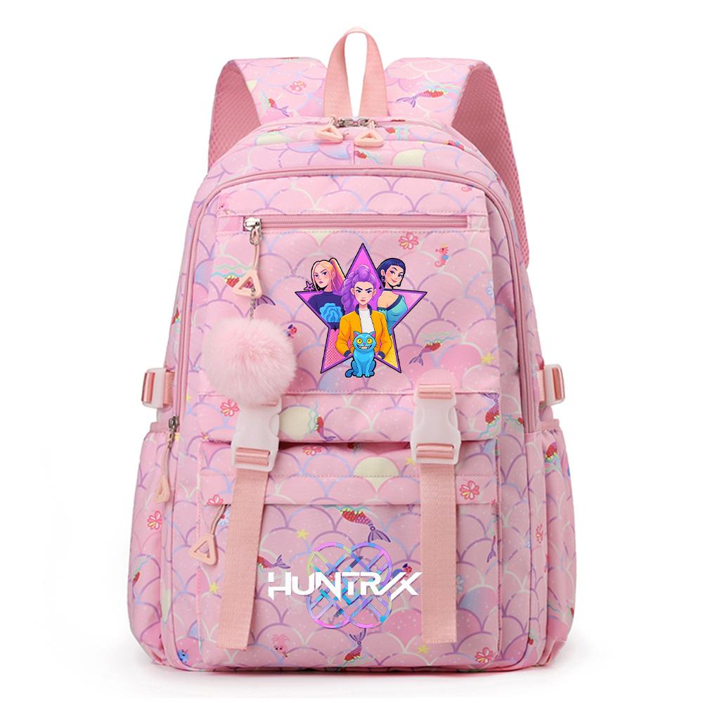 Anime KPOP Printed Backpack Large Capacity Bookbag Student Boy Girl Schoolbag Outdoor Large Capacity Waterproof Sports Laptop Travel Bag