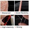 100m Starkes Elastisches Kristall-Perlenfaden-Kordel Schmuckherstellung Halskette Armband DIY Perlen-Schnur Dehnbar Dicke 0,4-1mm