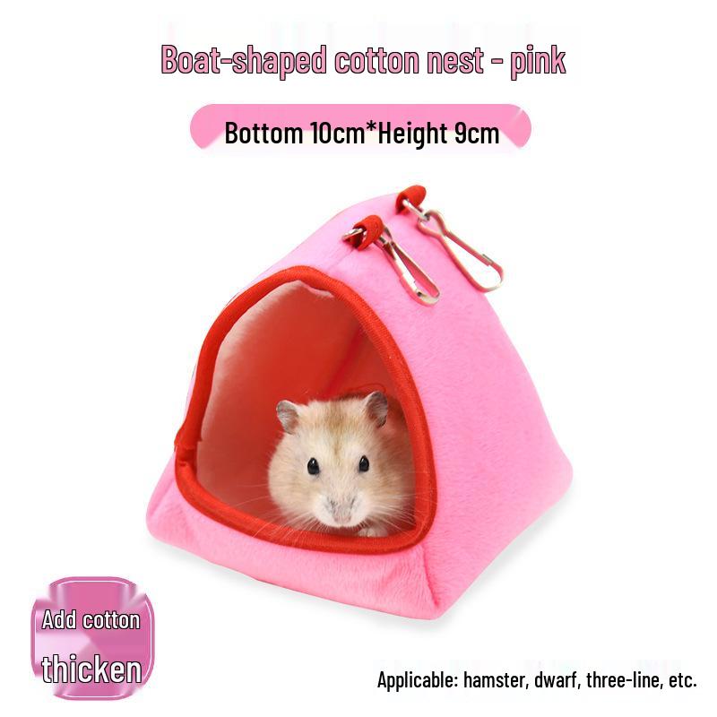 Winter Warm Cotton Nest for Small Pets: Hamsters, Chinchillas, Hedgehogs, Squirrels & Rabbits