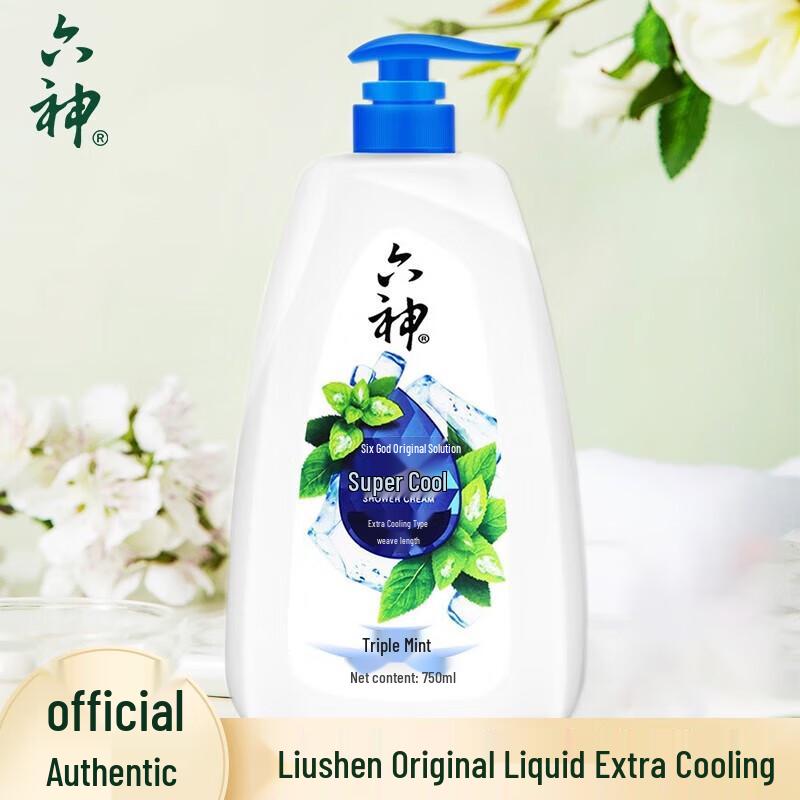 Six God Invigorating Cool Mint Shower Gel