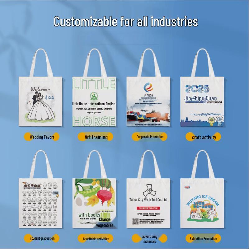 Eco-Friendly Customizable Canvas Tote Bags