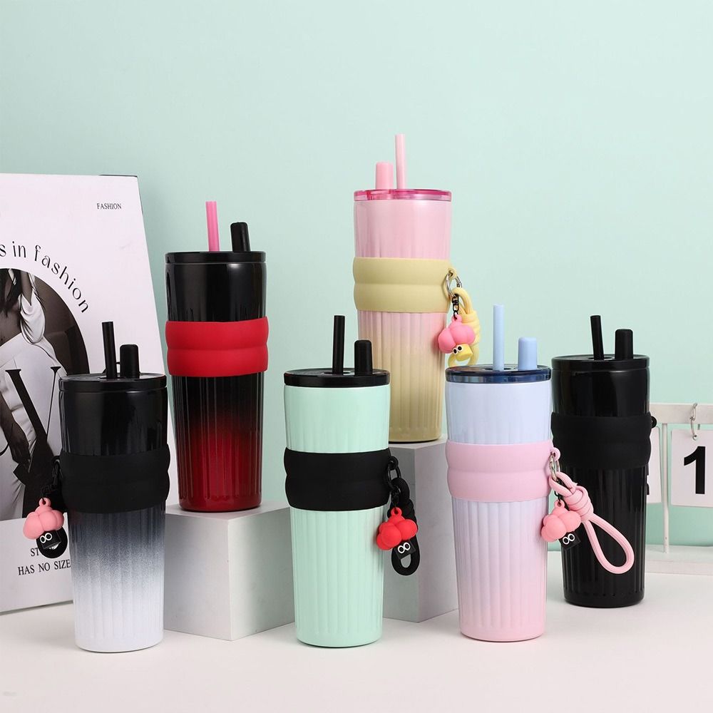 Durable 700ML Thermal Cup Bow 316 Stainless Steel Leak-proof Insulated Water Bottle Gift Vacuum Cup Boys and Girls