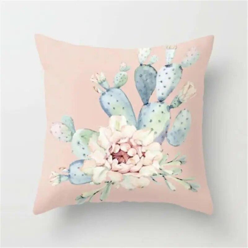 Classic Floral Unique Pillowcase Sofa Bed Home Decor Throw Cotton Car Chair Beautiful Linen Delicate