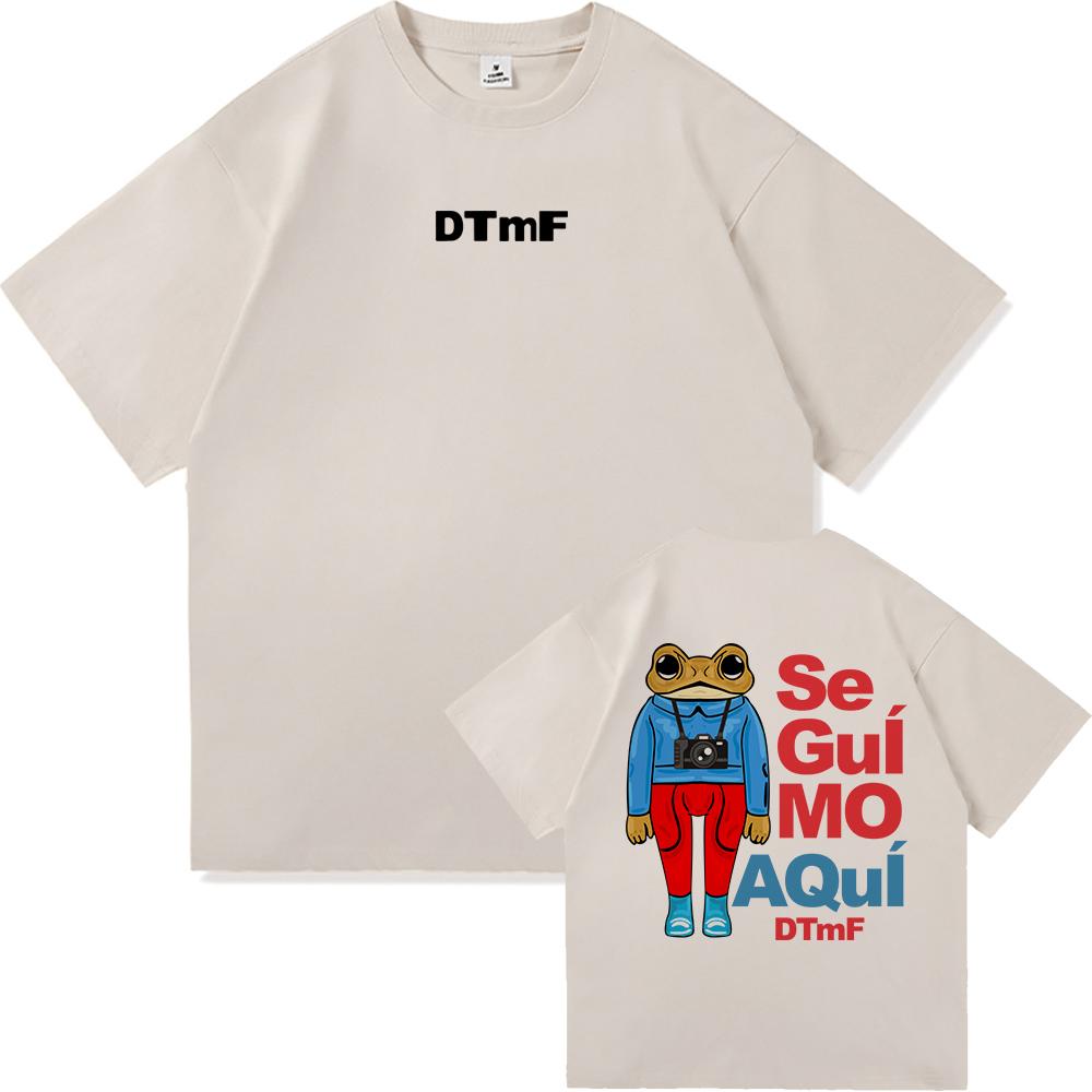 

DTMF Debí Tirar Más Fotos Bad Bunny T Shirt Fashion Men Vintage Funny Frog Tshirt Unisex DeBÍ TiRAR MáS FOToS Cotton Tees Shirts 3XL