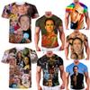 T-shirt a maniche corte estiva, best-seller, personalizzata, divertente, creativa, con stampa 3D di attore, stile Hip Hop Harajuku