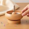 Wooden Bead Beech Wood Bowl with Spindle Long-Lasting for Jewelry Makers