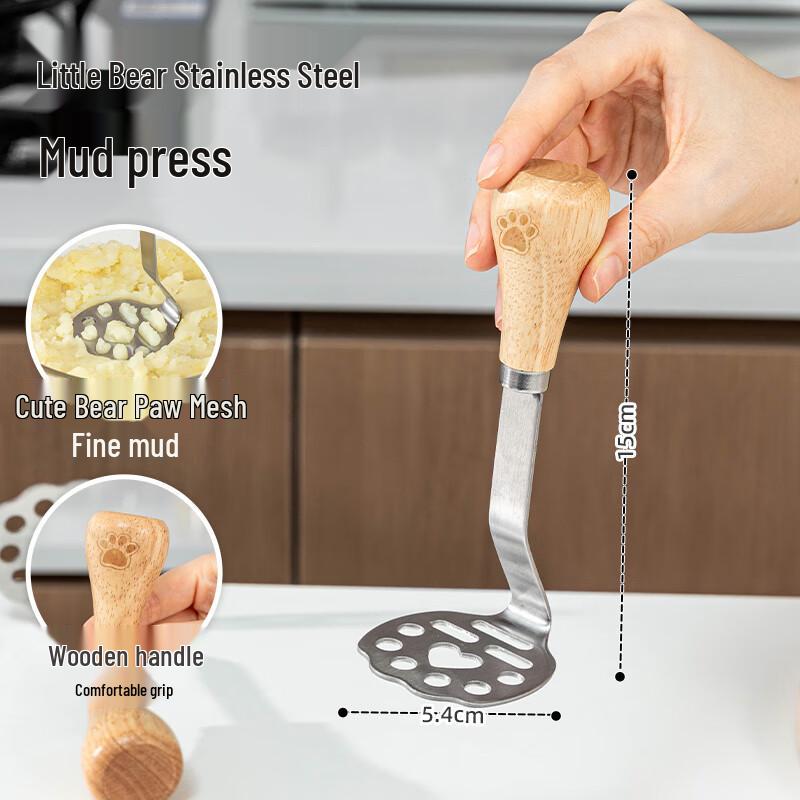Bear Design Stainless Steel Food Masher