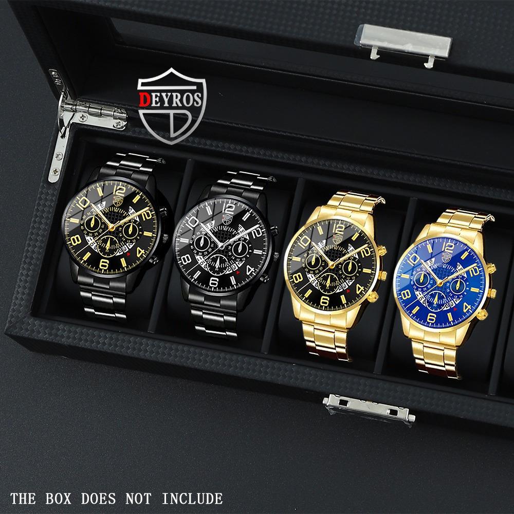 Watch Four-Piece Men S Watch Steel Belt Men S Quartz Watch Men S Matching