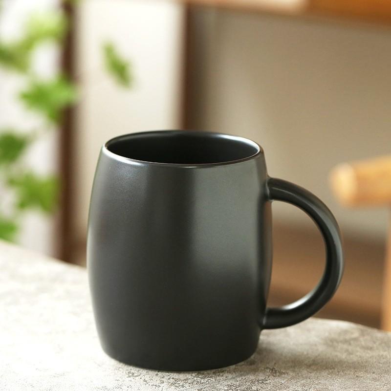 Keramiktasse mit Deckel Löffel Große Tasse Becher Wasserbecher